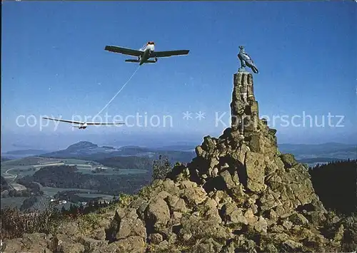 Segelflug Wasserkuppe Rhoen Fliegerdenkmal Kat. Flug