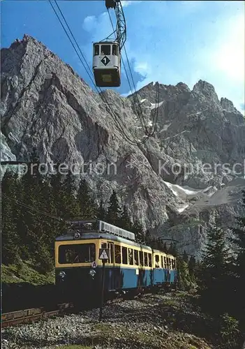 Zugspitzbahn Zahnradbahn Eisenbahn Zugspitze Kat. Eisenbahn