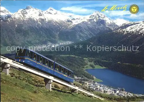 Zahnradbahn Corvigliabahn St. Moritz Kat. Bergbahn