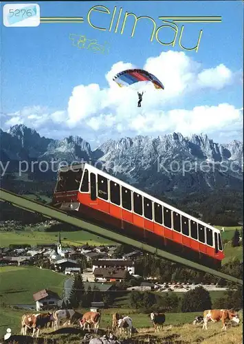 Zahnradbahn Ellmau Wilder Kaiser Fallschirmspringen Kat. Bergbahn