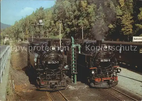 Lokomotive Bahnhof Kipsdorf  Kat. Eisenbahn