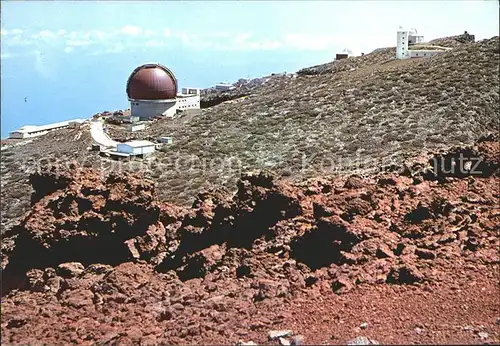 Observatorium Sternwarte Urania Observatorio del Roque de los Muchachos La Palma Canarias  Kat. Gebaeude