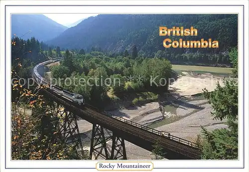 Eisenbahn Rocky Mountaineer British Columbia Canada  Kat. Eisenbahn