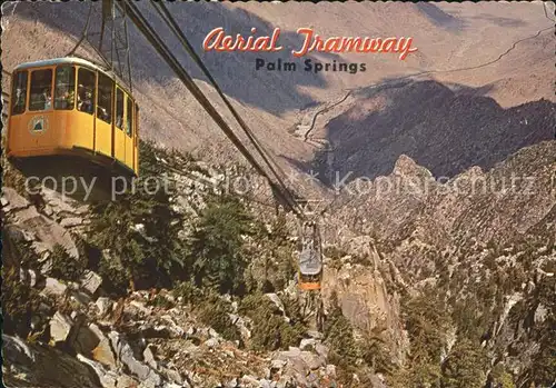 Seilbahn Aerial Tramway Palm Springs California Kat. Bahnen