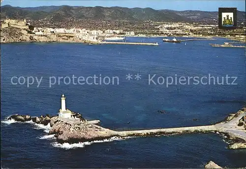 Leuchtturm Lighthouse Ibiza Isla Blanca Faro Botafog  Kat. Gebaeude