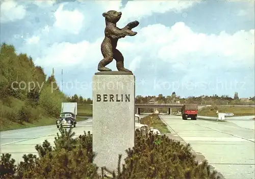 Autobahn Einfahrt Berlin  Kat. Autos