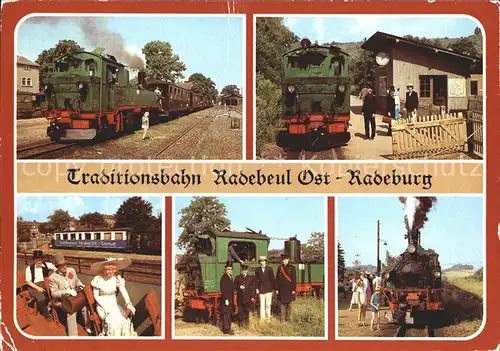 Lokomotive Traditionsbahn Radebeul Ost Radeburg Fahrgaeste Zugpersonal Kat. Eisenbahn