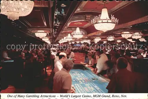 Casino Spielbank MGM Grand Hotel Reno Nevada Kat. Spiel