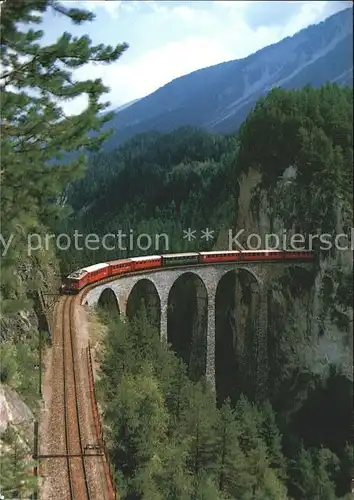 Viadukte Viaduc Landwasser Viadukt Bernina Express Kat. Bruecken