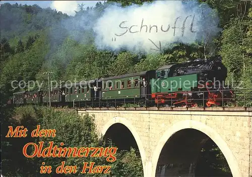 Lokomotive Oldtimerzug Harzquer  und Brockenbahn Selketalbahn  Kat. Eisenbahn