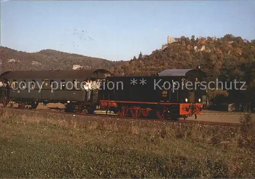 Lokomotive V 36 235 DFS Ruine Neideck Streitberg Kat. Eisenbahn