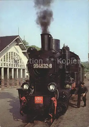 Lokomotive Schmalspurbahn Rasender Roland Bahnhof Binz Ost Kat. Eisenbahn