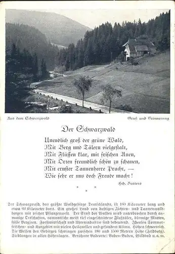 Schwarzwald Motiv Kat. Regionales