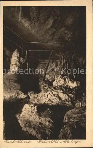 Hoehlen Caves Grottes Fraenkische Schweiz Sophienhoehle Abteilung 1 Kat. Berge