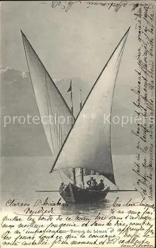 Segelboote Barque du Leman Kat. Schiffe