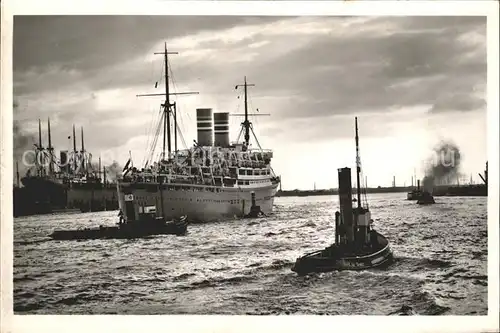 Dampfer Oceanliner Hamburg Hafen Kat. Schiffe