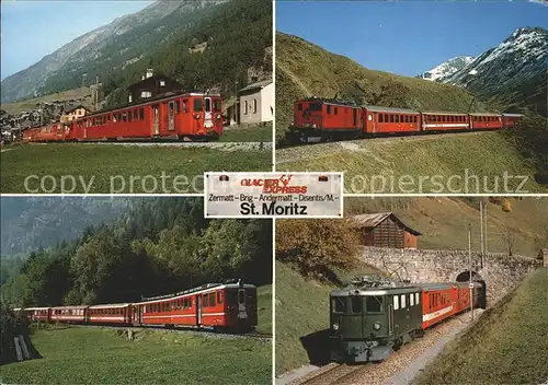Eisenbahn Glacier Express St. Moritz Kat. Eisenbahn