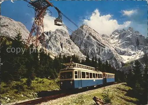 Zugspitzbahn Bayern Zahnradbahn Seilbahn Zugspitzgipfel Kat. Eisenbahn