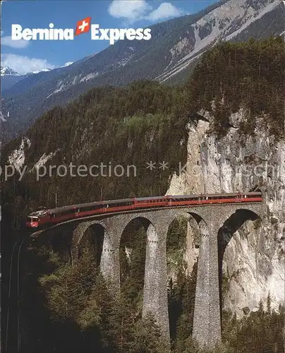 Viadukte Viaduc Landwasser Filisur Bernina Express  Kat. Bruecken