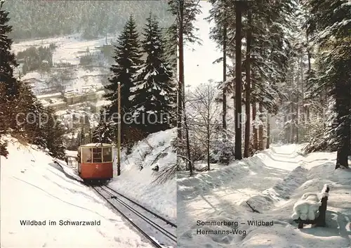 Zahnradbahn Wildbad Schwarzwald Hermanns Weg Kat. Bergbahn