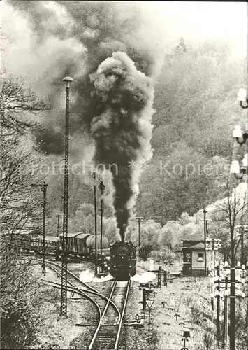 Lokomotive Baureihe 50 Ausfahrt Elsterberg Kat. Eisenbahn