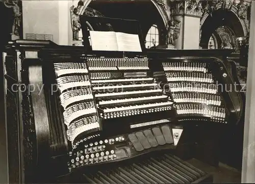 Kirchenorgel Passau Dom Hauptspieltisch  Kat. Musik