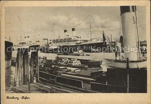 Dampfer Oceanliner Hamburg Hafen  Kat. Schiffe