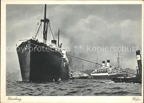 Dampfer Oceanliner Hamburg Hafen Kat. Schiffe