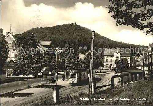 Strassenbahn Goerlitz Landeskrone Endstation Biesnitz Kat. Strassenbahn