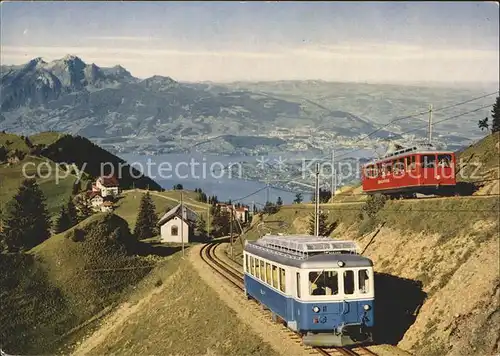 Zahnradbahn Rigi Kulm Arth  und Vitznau Rigi Bahnen Rigi Staffel Luzern  Kat. Bergbahn