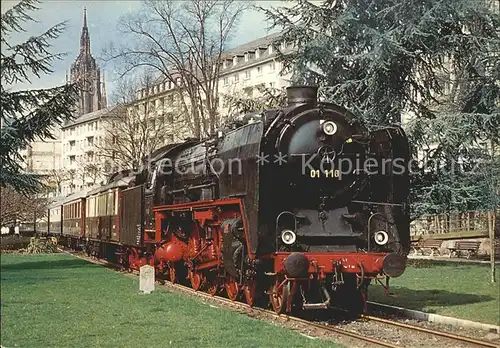 Lokomotive Dampf Schnellzuglokomotive 01 118 Mainanlagen  Kat. Eisenbahn