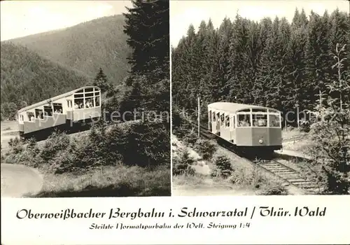 Bergbahn Oberweissbach Schwarzatal  Kat. Bergbahn