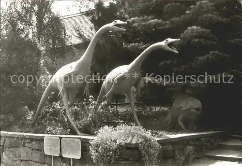 Dinosaurier Kleinwelka Saurierparkanlage Struthiomius Straussnachahmer  Kat. Tiere
