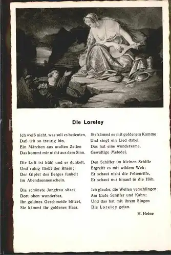Heine Heinrich Die Loreley  Kat. Persoenlichkeiten