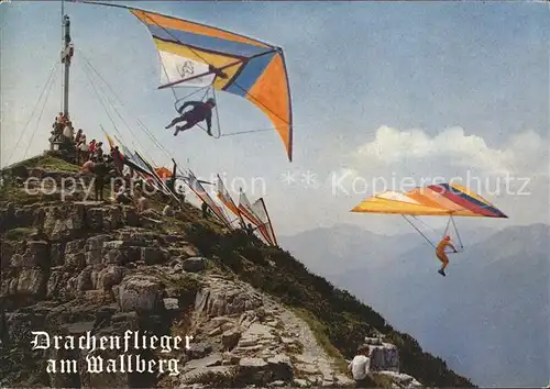 Drachenflug Drachenflieger Wallberg Rottach Egern Kat. Flug