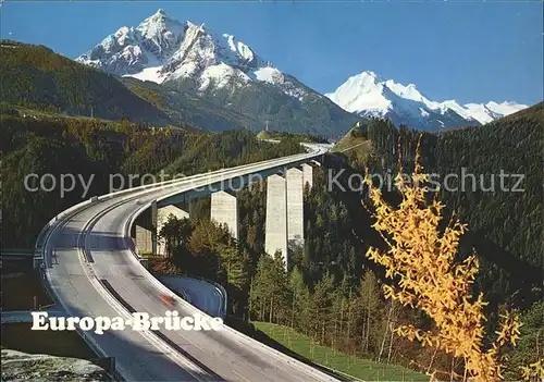 Autobahn Brennerautobahn Europabruecke  Kat. Autos