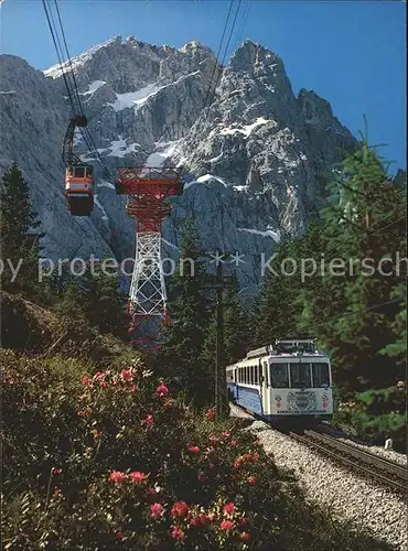 Zahnradbahn Seilbahn Zugspitze  Kat. Bergbahn