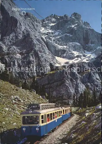 Zahnradbahn Bayerische Zugspitzbahn Zugspitzgipfel  Kat. Bergbahn