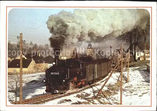 Lokomotive Schmalspurbahn Cranzahl Oberwiesenthal Lok 99 1775  Kat. Eisenbahn