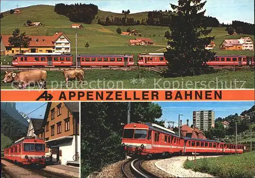 Eisenbahn Appenzeller Bahnen Bahnhof Wasserauen  Kat. Eisenbahn