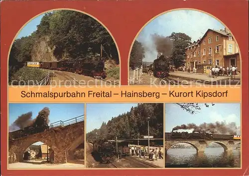 Eisenbahn Schmalspurbahn Freital Hainsberg Kipsdorf Viadukt Malter  Kat. Eisenbahn