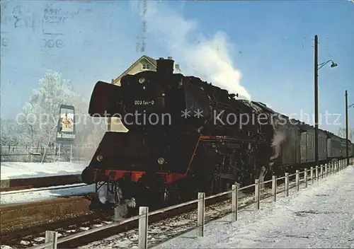 Lokomotive 003 131 0 Bahnhof Bad Schussenried  Kat. Eisenbahn