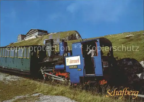 Zahnradbahn Schafberg Dampflok Almrausch St. Wolfgang Hotel Schafbergspitze Kat. Bergbahn