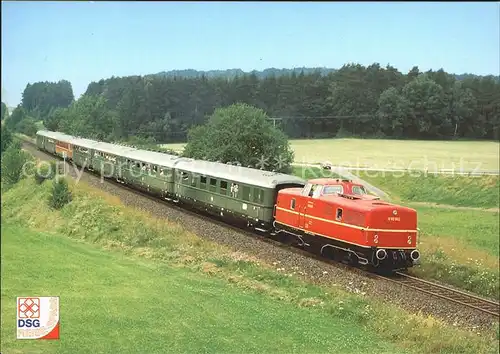 Eisenbahn Diesel Lokomotive V 80 002 Sonderzug Oberpfalz Roeckenricht  Kat. Eisenbahn