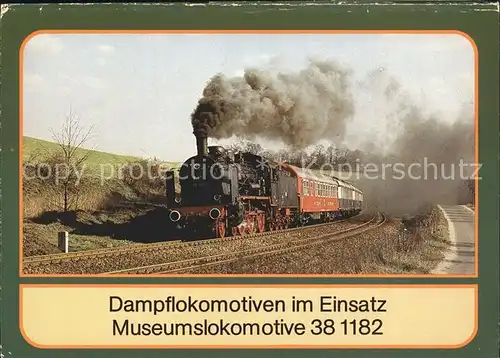 Lokomotive 38 1182  Kat. Eisenbahn