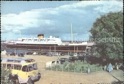 Dampfer Oceanliner Dun Laoghaire Dublin Kat. Schiffe