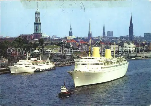 Dampfer Oceanliner Hamburg Hafen  Kat. Schiffe