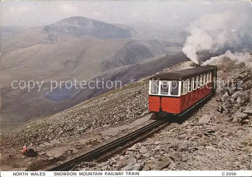 Bergbahn Snowdon Mountain Railway Train North Wales Kat. Bergbahn