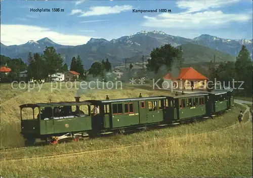 Eisenbahn Chiemseebahn Hochplatte Kampenwand  Kat. Eisenbahn