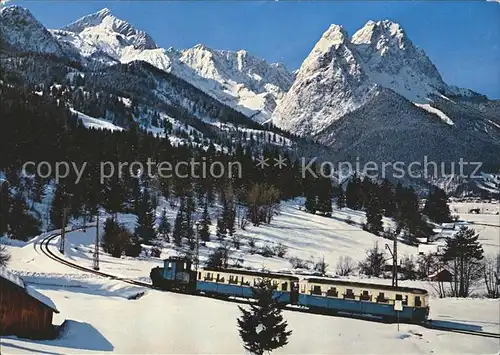 Zugspitzbahn Zahnradbahn Garmisch Partenkirchen Hoellental Hammersbach  Kat. Eisenbahn